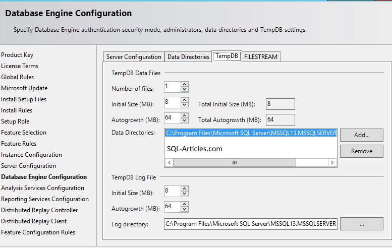 SQL2016_Installation_TempdbConfig
