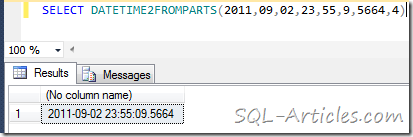 datetime2fromparts